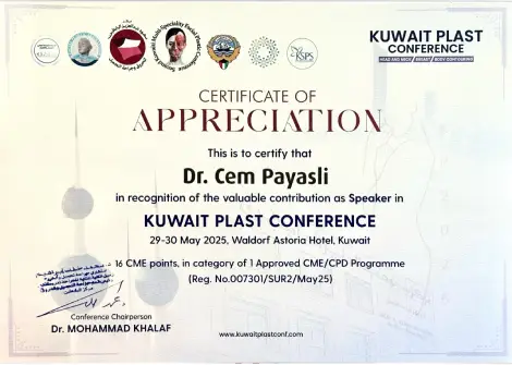 Kuwait Plast Conference — Certificate of Appreciation